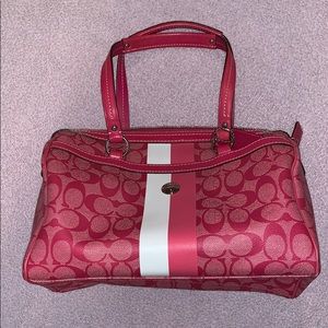 Coach pink satchel